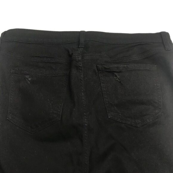 Torrid Black Factory Distressed Sky High Skinny Jeans - Picture 2 of 7